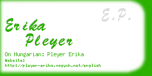 erika pleyer business card